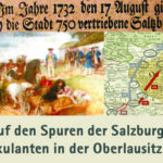 Grafik zum Vortrag - Auf den Spuren der Salzburger Exulanten in der Oberlausitz (c) Gabriele Lang